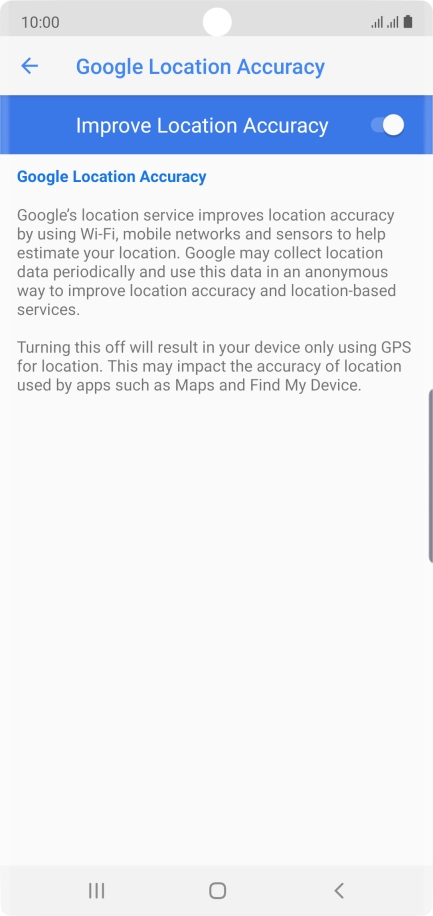If you press the indicator next to 