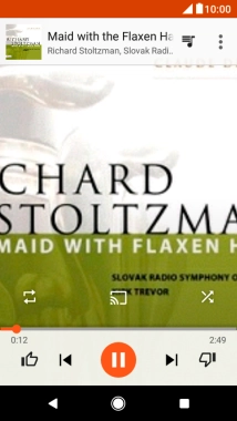 Press arrow right to go to the next audio file.