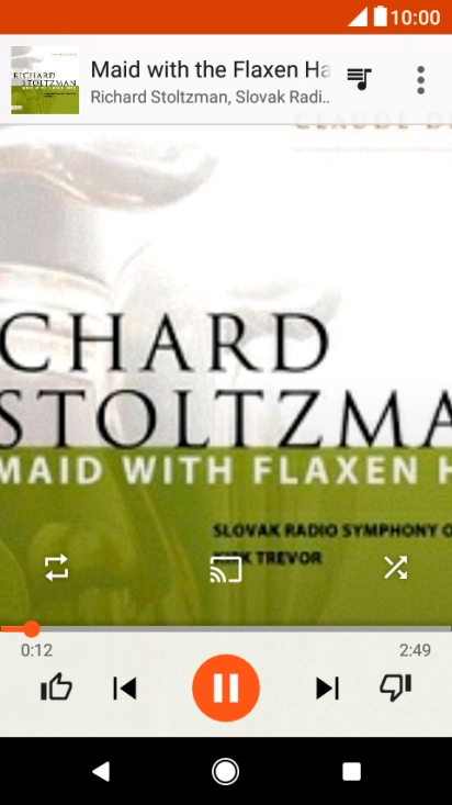 Press arrow right to go to the next audio file.