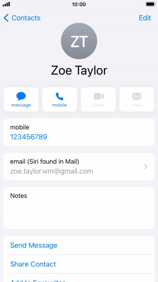 Press the Home key to return to the home screen.