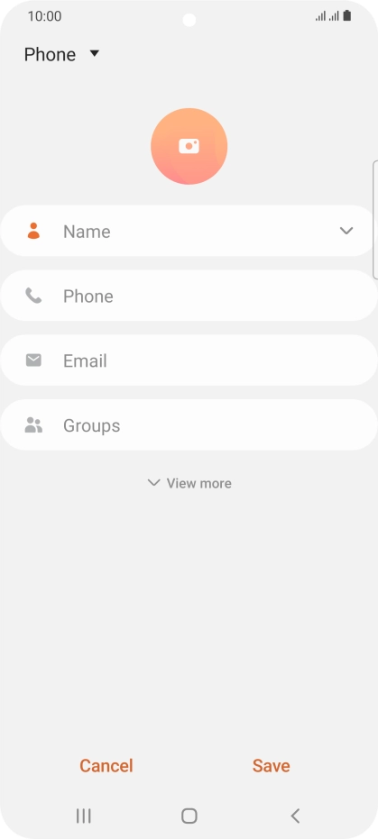 Press the address book drop down list.