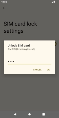 Key in your PIN and press OK.