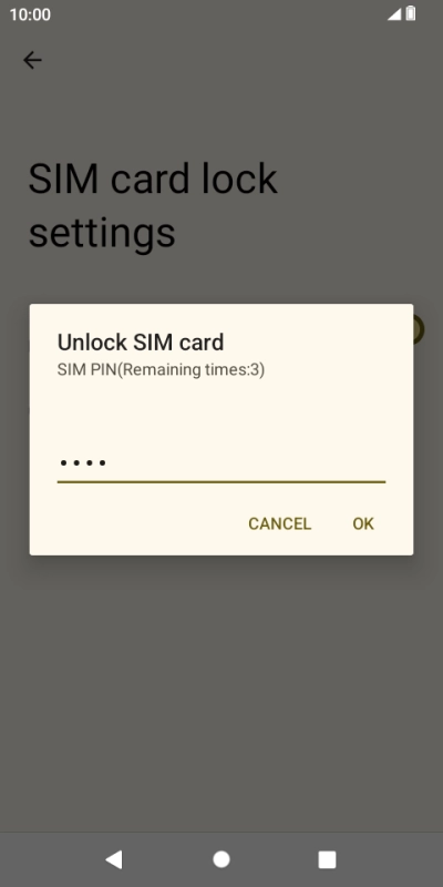 Key in your PIN and press OK.
