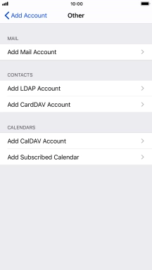 Press Add Mail Account.
