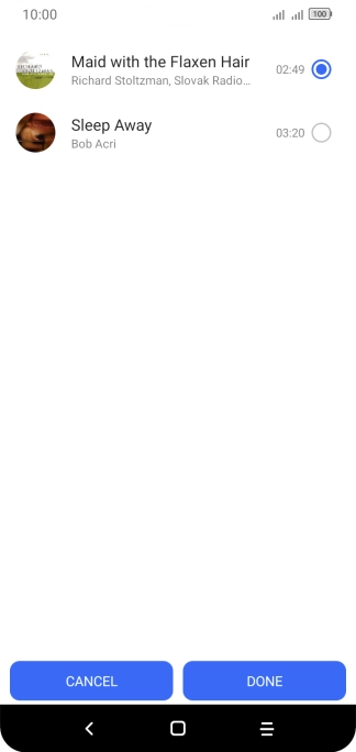 Press the required ring tones to hear them.