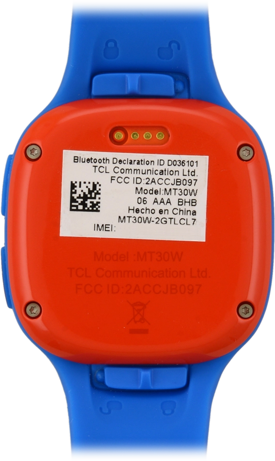 Connect the charger to the smartwatch charging pins allowing it to click into place and to a wall socket.