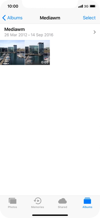 Hard press and hold the required picture until a pop-up menu is displayed.
