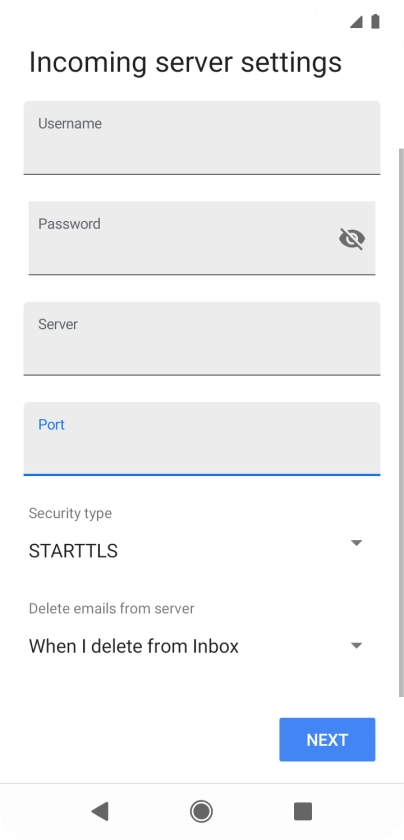 Press the drop down list below 