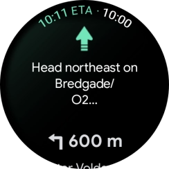 Follow the instructions on the screen to navigate to the selected destination. Follow the instructions on the screen to navigate to the selected destination.