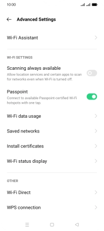 Press Wi-Fi Assistant.