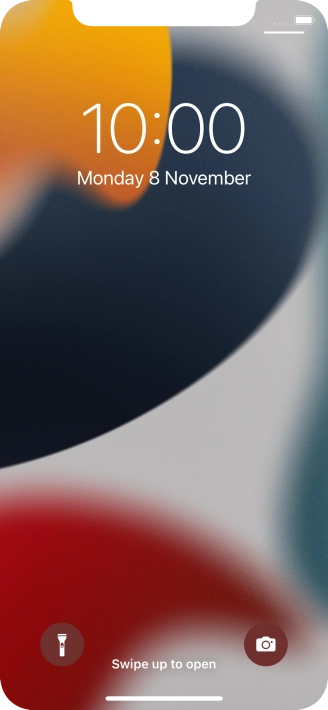 Slide your finger upwards starting from the bottom of the screen.