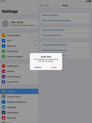Press Erase. Press Erase.