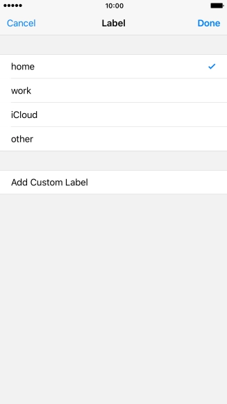 Press the required email type.