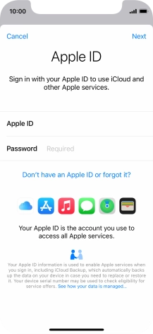Press the field next to 