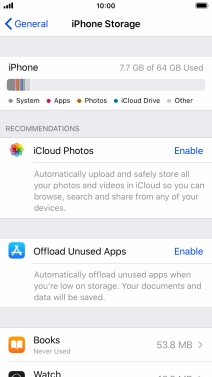 Press the required app.