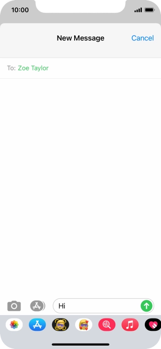 Press the picture icon.