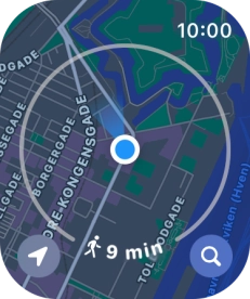 Press the search icon. Press the search icon.
