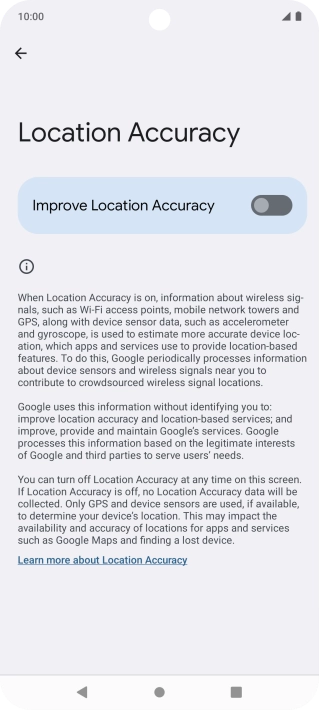 If you press the indicator next to 