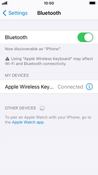 Press the Home key to return to the home screen.