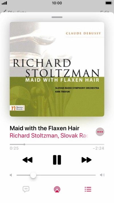 Press arrow right to go to the next audio file.