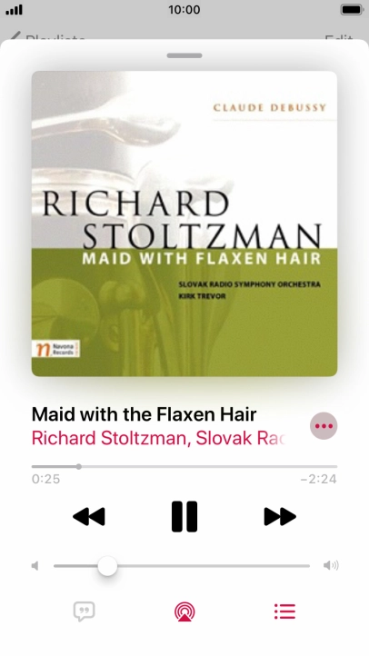 Press arrow right to go to the next audio file.