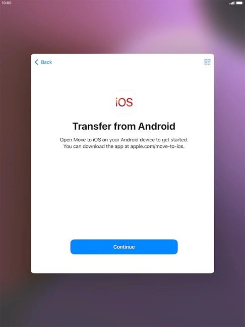 To transfer content to your tablet, you need to install the app 