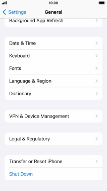 Press Transfer or Reset iPhone.