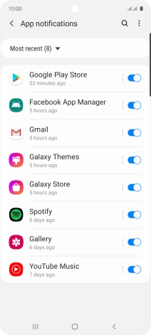 Press the drop down list.