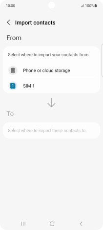 Press the name of the SIM.