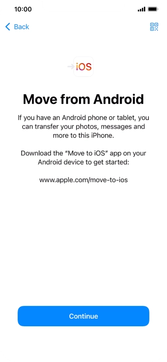 To transfer content to your phone, you need to install the app 