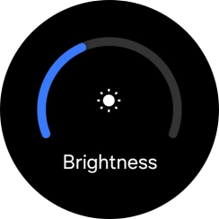 Slide the circle to select the required brightness. Slide the circle to select the required brightness.