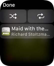 Press the shuffle icon.