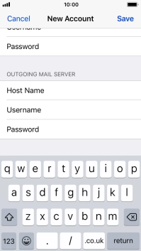 Press Save. Your email account has now been set up. To select more settings for incoming and outgoing server, proceed with the following steps.