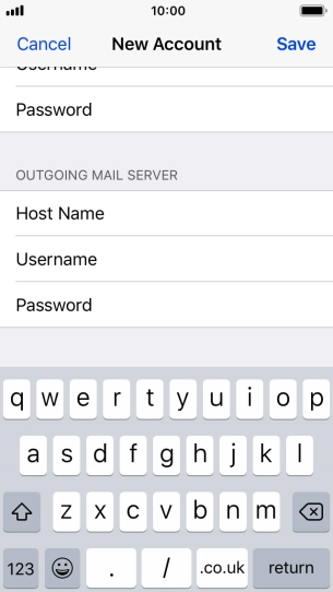 Press Save. Your email account has now been set up. To select more settings for incoming and outgoing server, proceed with the following steps.