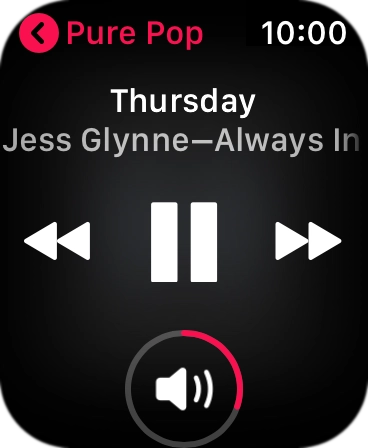Press arrow left to return to the list.