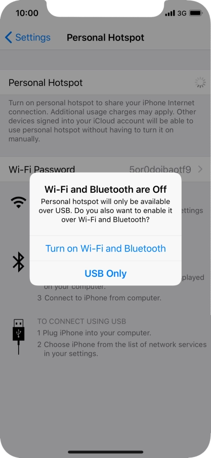 If Wi-Fi is turned off, press Turn on Wi-Fi and Bluetooth.