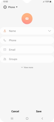 Press the address book drop down list.