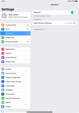Slide your finger upwards starting from the bottom of the screen to return to the home screen.