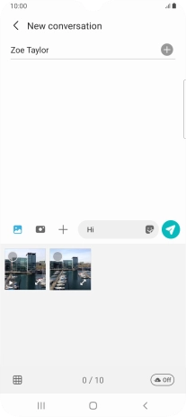 Press the gallery icon and go to the required folder.