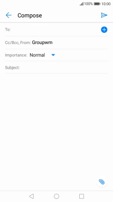 Press the search field and key in the first letters of the recipient's name.