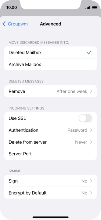 Press Authentication.
