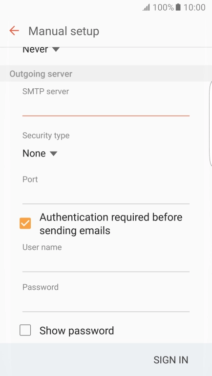 Press the drop down list below Press the drop down list below