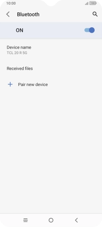 Press Pair new device. Press Pair new device.