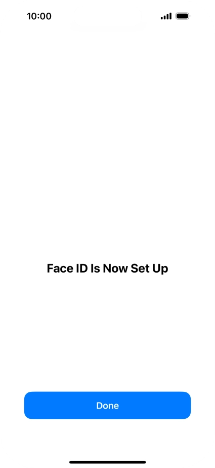 Press Done. If you haven't previously selected a phone lock code, key in a code of your own choice twice.
