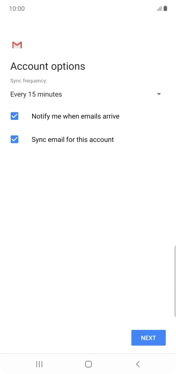 Press the drop down list below 