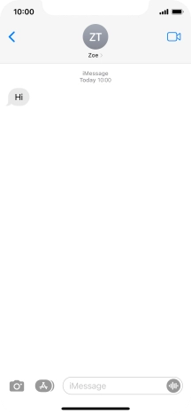 Slide your finger upwards starting from the bottom of the screen to return to the home screen.