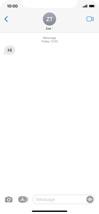 Slide your finger upwards starting from the bottom of the screen to return to the home screen.