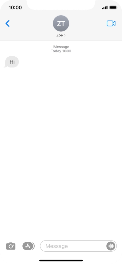 Slide your finger upwards starting from the bottom of the screen to return to the home screen.