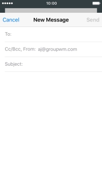 Press To and key in the first letters of the recipient's name.