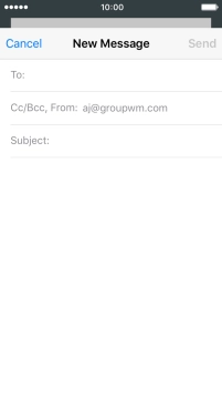 Press To and key in the first letters of the recipient's name.